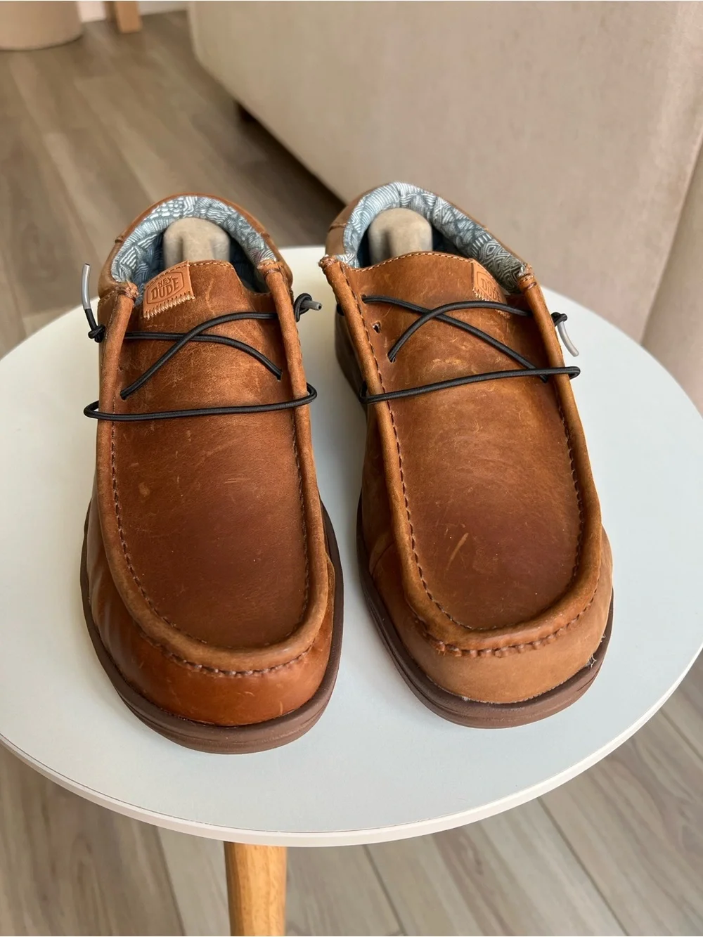 Hey Dude Men’s Leather Wally Slip On